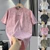 Camiseta Elegante para Hombre Transpirable Holgada Camiseta de Verano Aspecto Tie-Dye Casual para Playa Vacaciones Deportes Calle