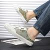 Semi-drag breathable flying woven summer burst fashion shoes men's shoes ins show board shoes