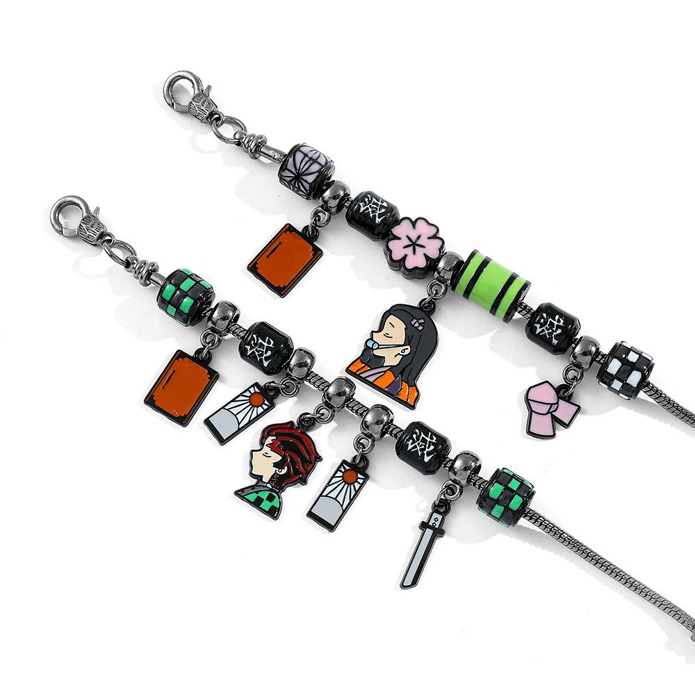 [Anime Character Beaded Pendant Bracelet DIY Jewelry Kit With Accessories]