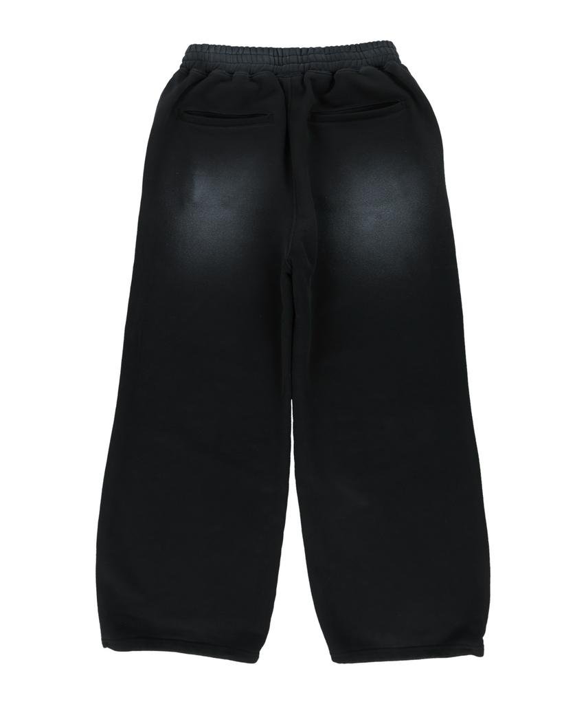 THE COLDEST MOMENT Tcm Flower Washed Sweat Pants (Black)