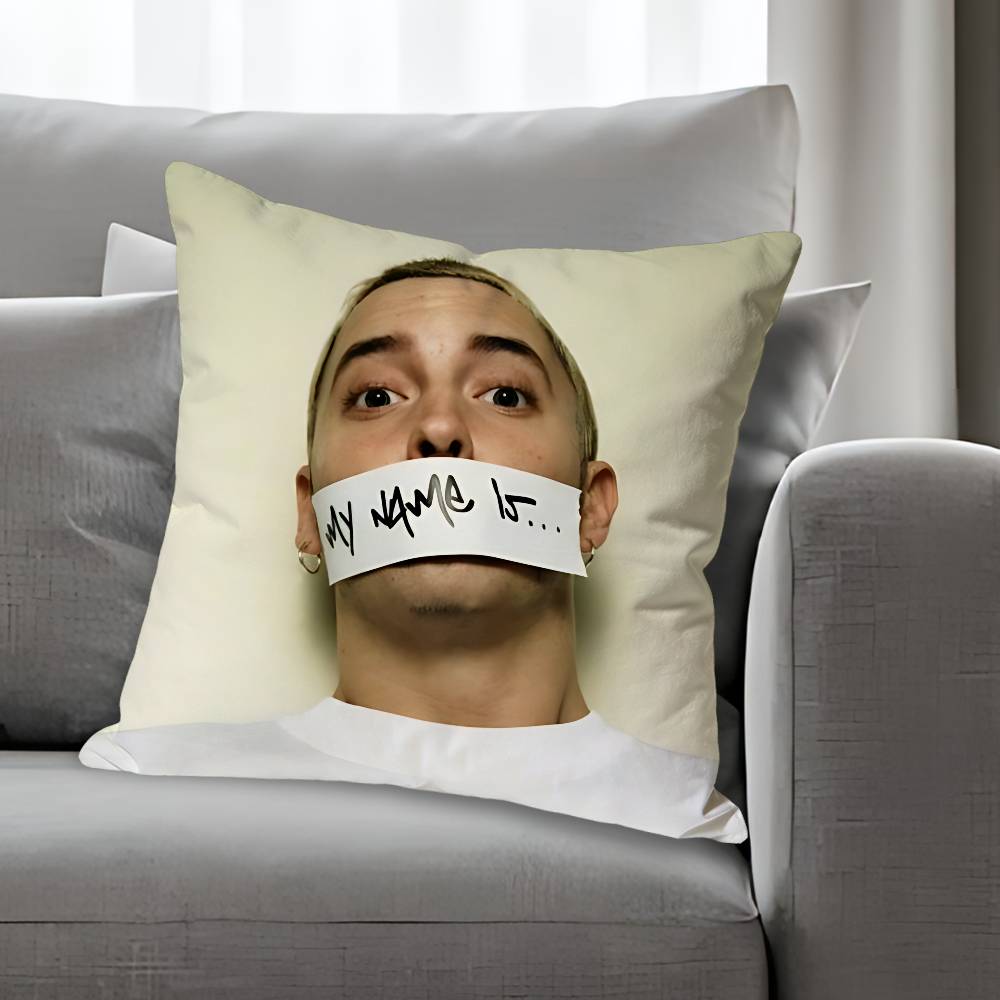 Singer EEminem Anime Celebrity Merchandise AllMatch Printed Pillow Case Sofa Car Office Room Decoration Protector