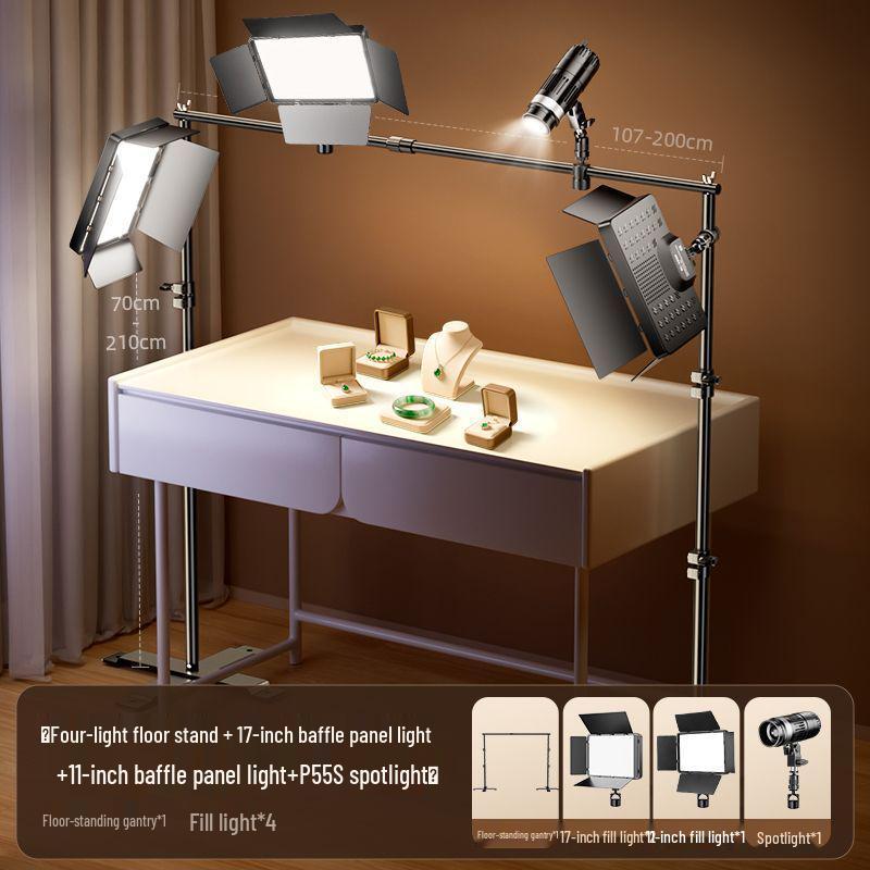 Broadcast Fill Light: LED Desktop Top Light for Live Room Photography and Professional Lighting