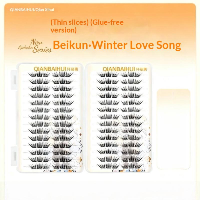 Fox Eye Manga False Eyelashes Large Capacity Fluffy Tapered Thick Segmented Individual Cluster Lash Extensions Enlarge Eyes