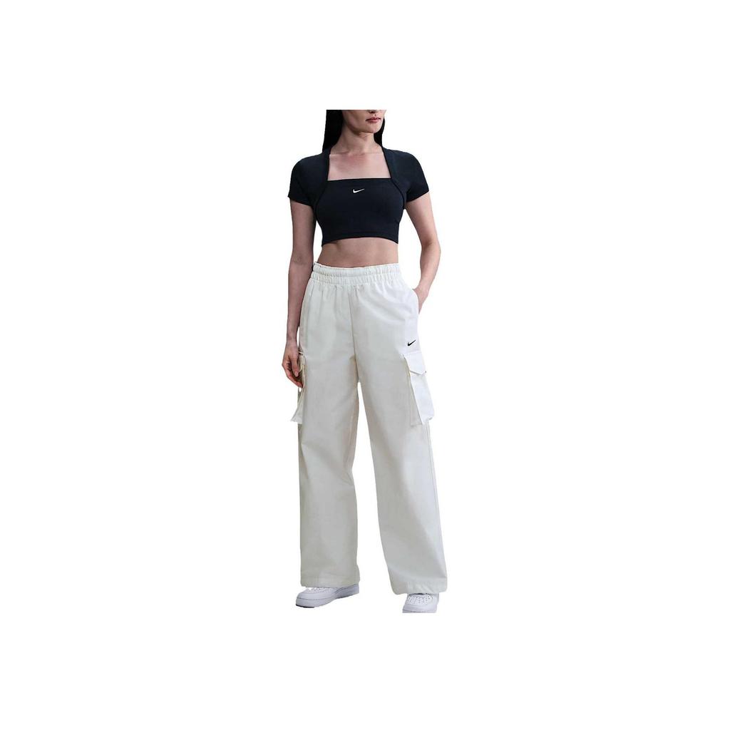 Nike Sportswear Everything Woven Fashionable Versatile Comfortable Cargo Pants Women Pants White HM6977-133