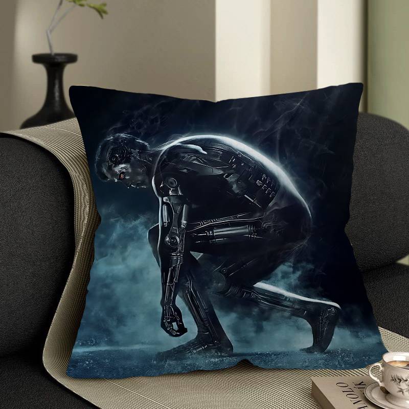80er Jahre Film TV Der Terminator Kissen Anime Kissen Sofa Bett Kopfkissenbezug Kissenbezug 45x45 cm Mode