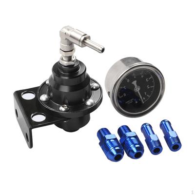Adjustable Fuel Pressure Regulator with Gauge Vehicle Accessories Durable Replacement