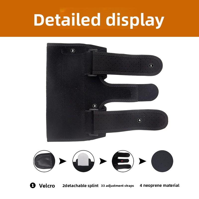 Stützende Stahlplatte Ellbogenschützer Sport Gelenkfixierung Armschützer Aluminiumstreifen Abnehmbarer Riemen Druckbeaufschlagter Handschutz Ellbogenschützer