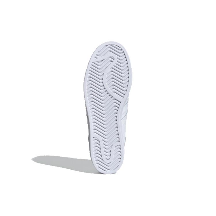 Adidas Womens Superstar Bold 'Cloud White' (women's sizes) Cloud White / Cloud White / Gold Metallic Skateboard Shoes FV3334