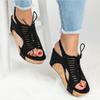 Elegant Women's Frenulum Vintage Platform Sandal With Comfortable Open Toe Design