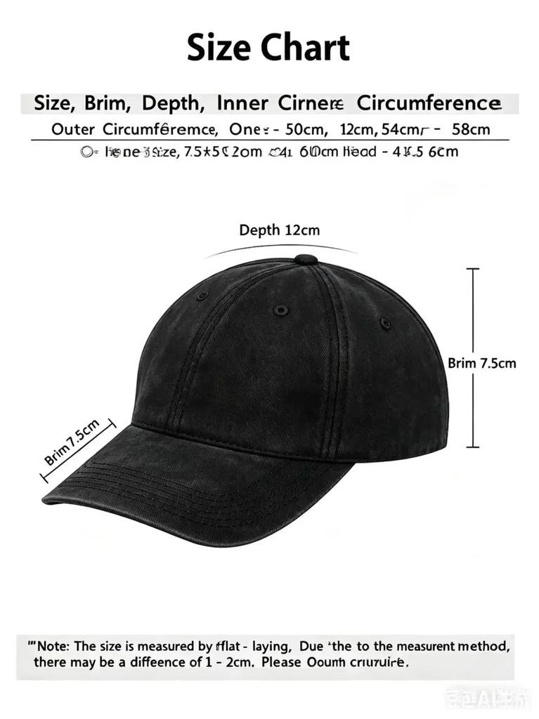 Neue Vintage Gewaschene Stadt Buchstaben Muster Baseballkappe Lässig Verstellbar Outdoor Streetwear Hut