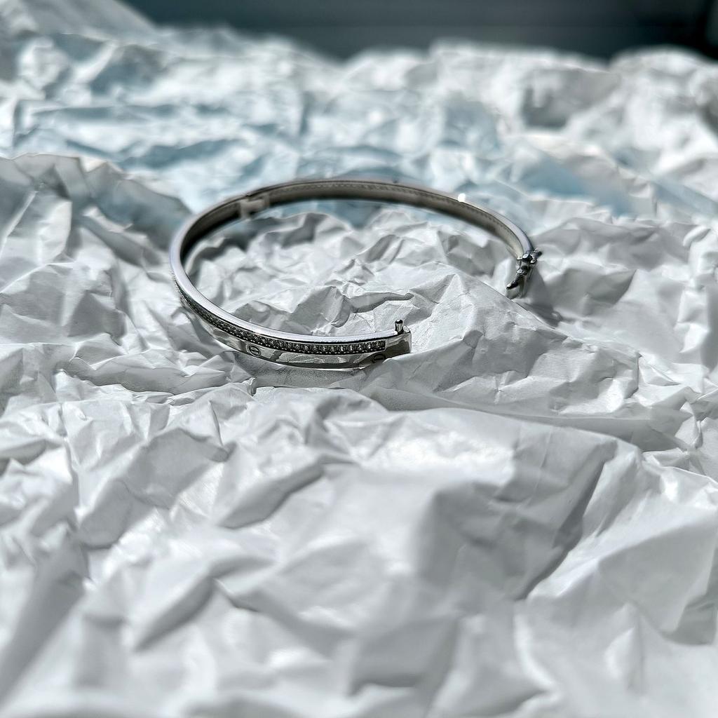 Silver Bracelet with Cubic Zirconia, Product Weight 14.04 G (2160649)