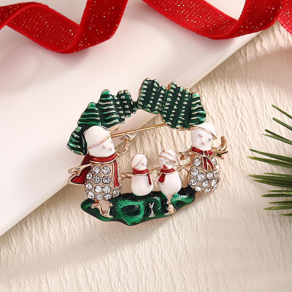 

Милая рождественская брошь-подвеска: Модные украшения и значки для одежды, простой дизайн BR0061