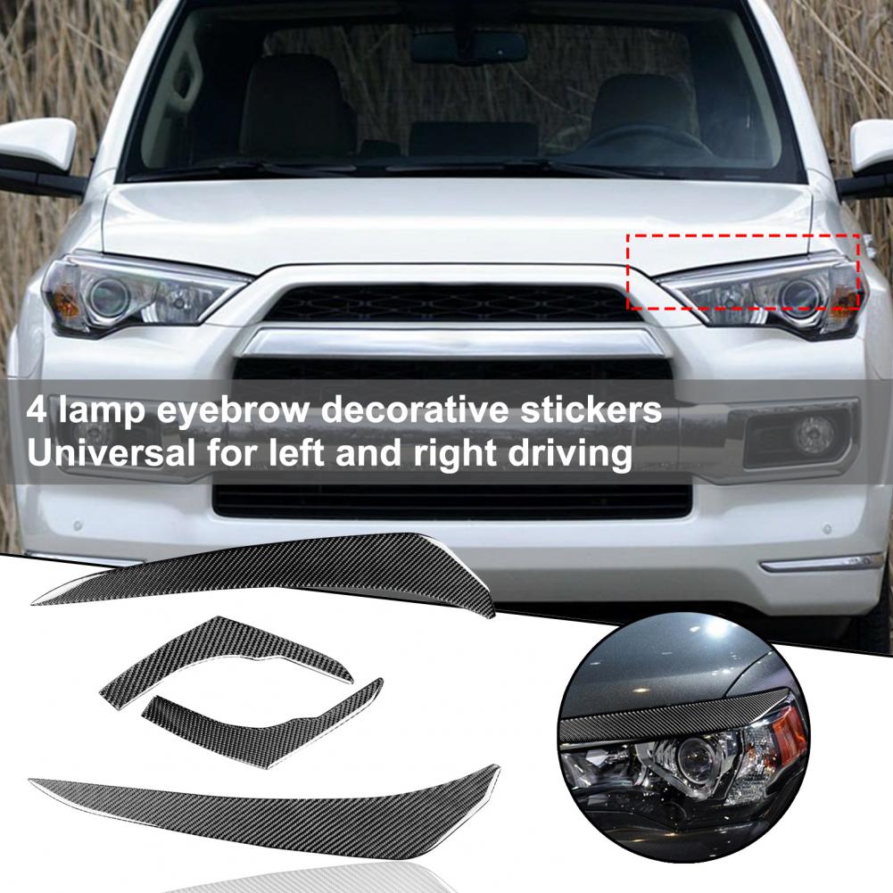 Autocolant excelent, ușor, rezistent la uzură pentru sprâncenele farurilor, potrivire perfectă, capac decorativ pentru sprâncenele farurilor