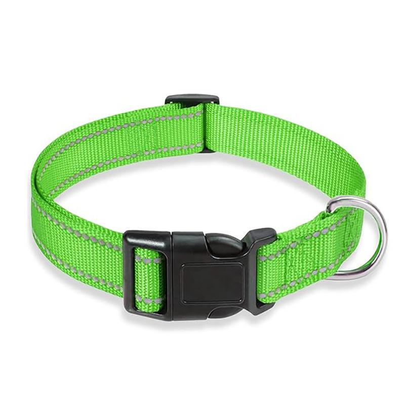 Reflective Dog Collar for Small Medium Dogs, Adjustable Safety Pet Neck Collar, Night Visibility Dog Neck Band, Pet Supplies