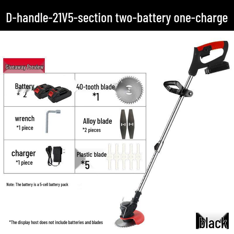 Compact Handheld High-Power Folding Lawn Mower with Cross-Border Lithium Battery
