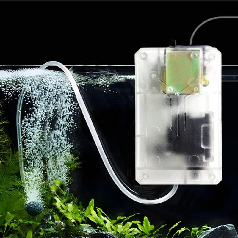 Usb Aquarium Air Pump Silent Portable Fish Tank Oxygen Pump With Air Stone For Small Fish Tank Outdoor Fishing