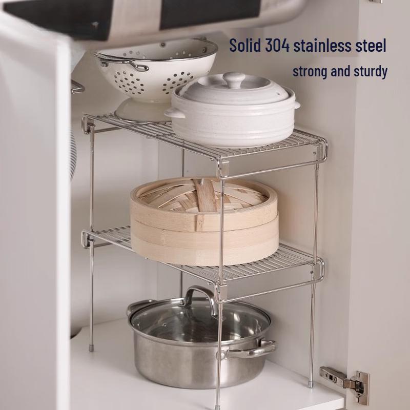 Nordic Style Foldable Aluminum Kitchen Shelf