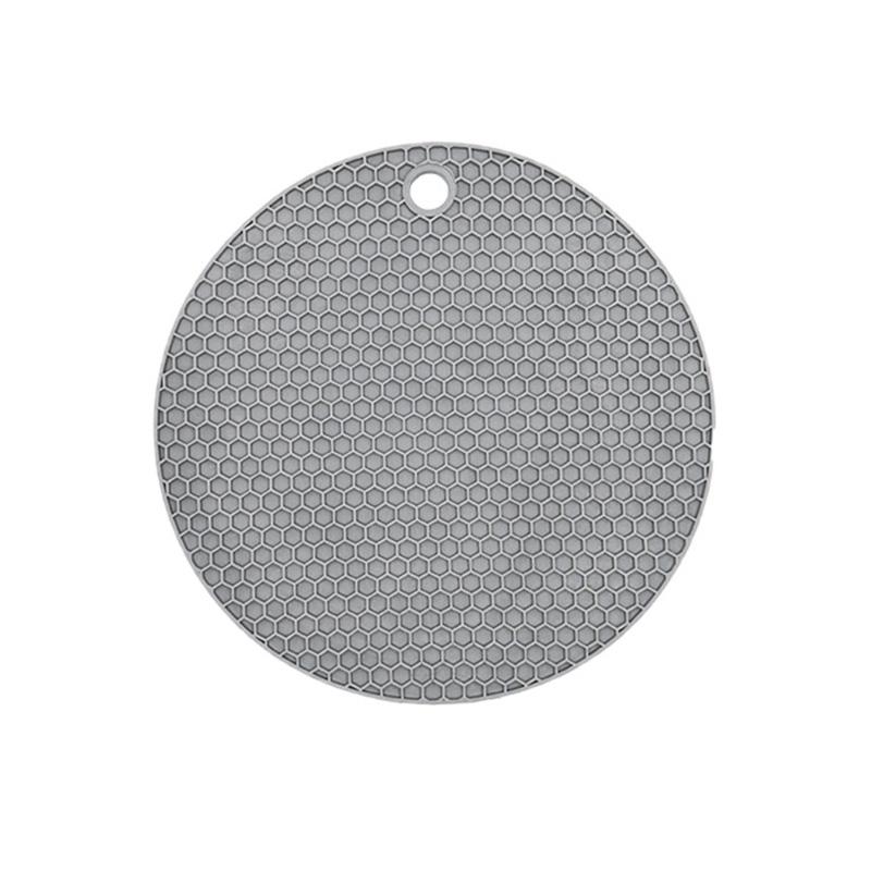 18cm Round Heat Resistant Silicone Mat Drink Cup Coasters Non Slip Pot Holder Thicken Table Placemat Kitchen Accessories