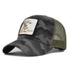 Duck Cap Tongue Sika Deer Animal Patch Embroidered Baseball Cap Curved Brim Hat