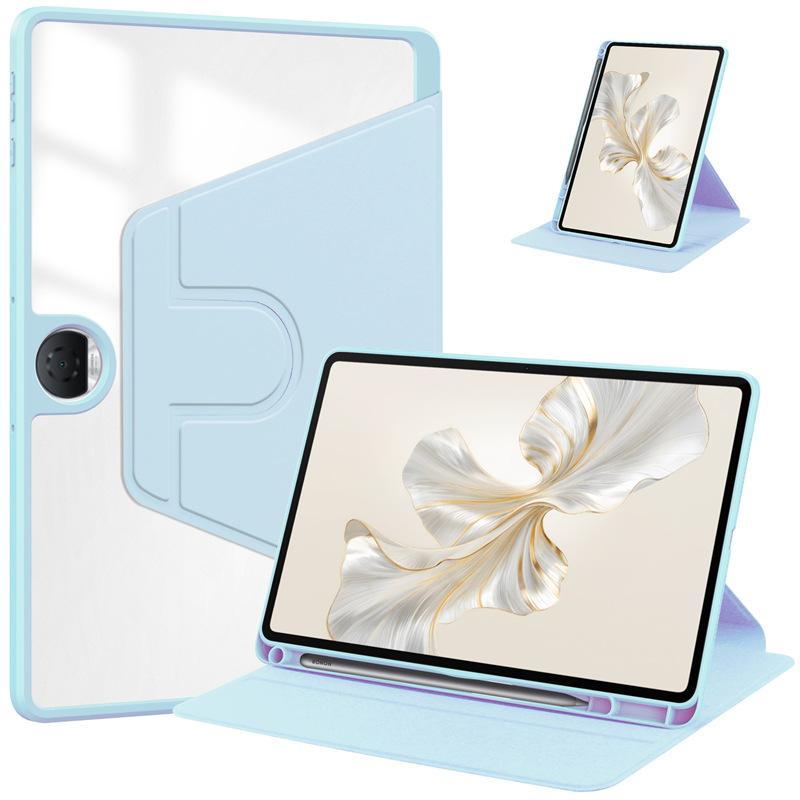Rotation Case For HUAWEI Honor Pad 9 2024 Clear Acrylic Smart Stand Cover With Pen Slot for Honor Pad 9 HEY2-W09 HEY2-W19 12.1"