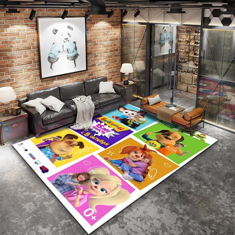 Barboskiny Carpet Rug for Living Room Bedroom Home Sofa Decoration,Kids play Nonslip Floor Mat