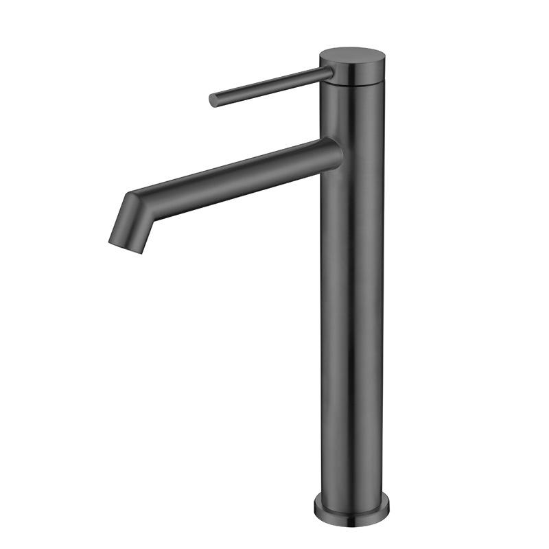 Black Bathroom Hot And Cold Mixed Water Basin Faucet 304 Stainless Steel Drawing Gold Deck Mounted Mixer Sink Tap Crane