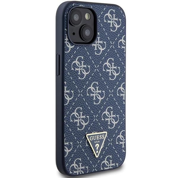Guess Guhcp15Mpg4Gpb Iphone 15 Plus / 14 Plus 6.7 Niebieski/Blue Hardcase 4G Triangle Metal Logo