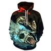 3D Sweater Digital Printing Personalized Wolf Head Pullover Hoodie Casual Sweater