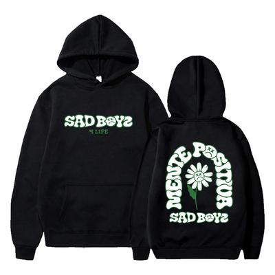 Junior H Sad Boyz Life Merchandise Bloemen Hoodie Wereldtour Lange Mouwen Streetwear Dames Heren Hoodie Kleding