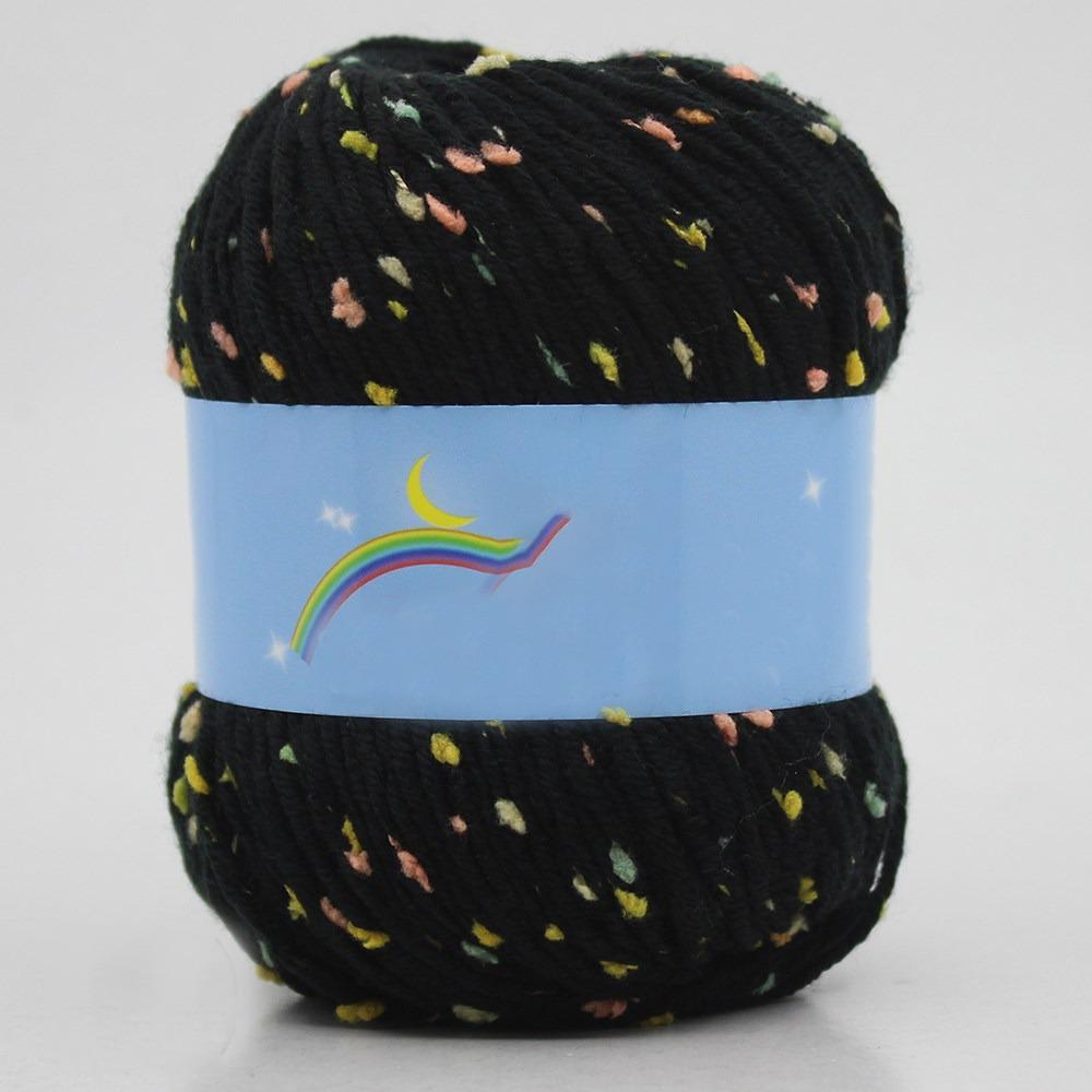 4pcs Soft & Cozy Wool Ball Yarn Handcrafted for Crocheting Knitting Sweaters Hats Scarves Medium Thick Color Dot Pattern Milk Cotton Blend