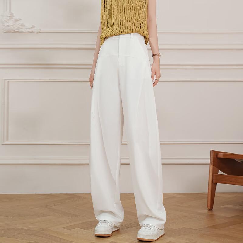 

Women s High-Waist Wide-Leg Casual Trousers M