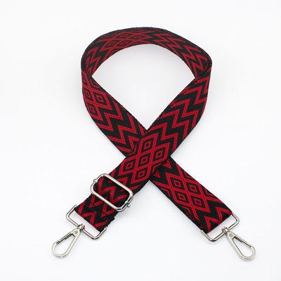 Accesoriu Curea Cu Curea Lată Imprimată Cross-body; Curea Colorată Reglabilă pe un Umăr.
