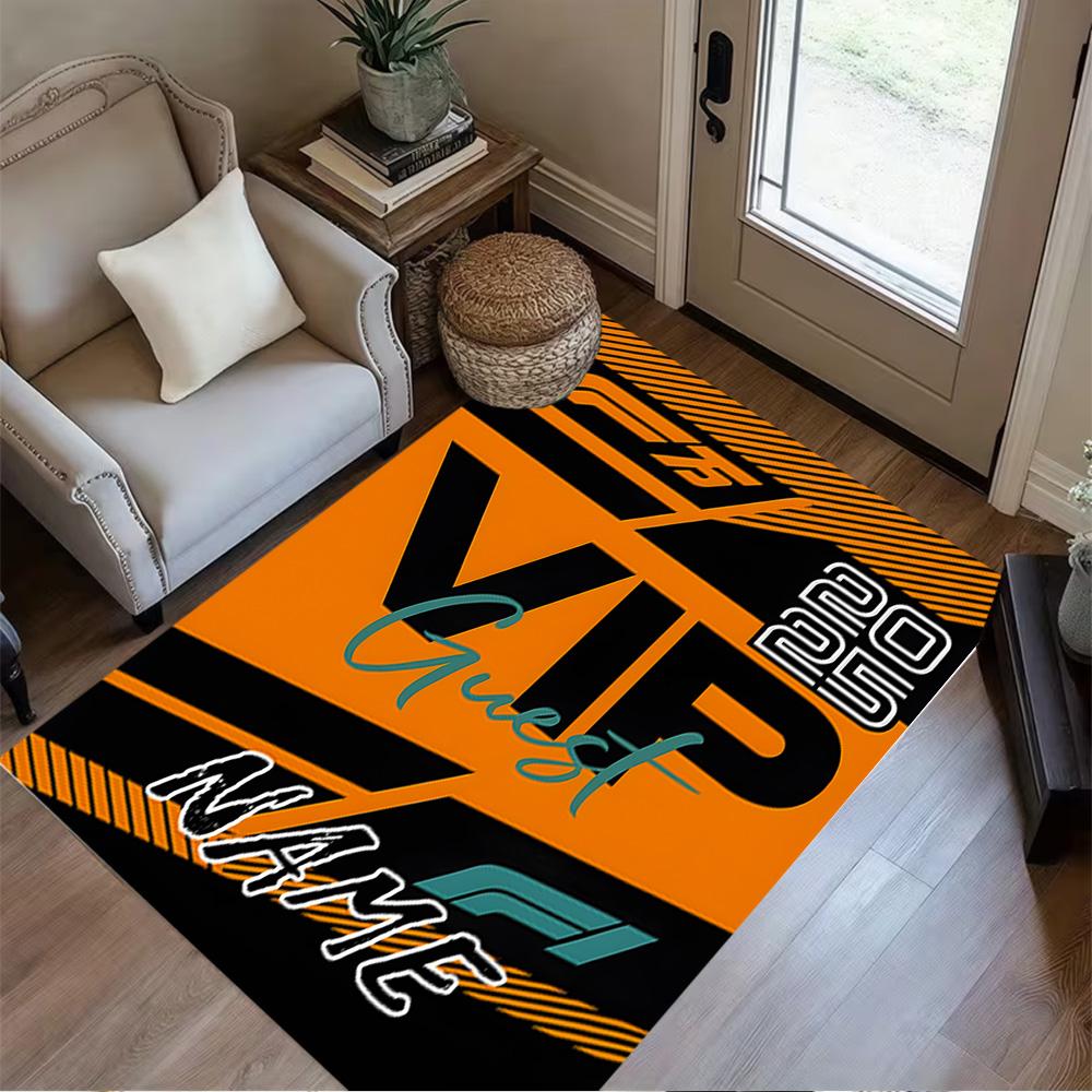 Vip Experience Personalized Text Area Rug Design for Game Room Kitchen Bedrooms Dining Room Anti-slip Rug Office home decor