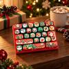 Sensory Fidget Tools for Boredom Christmas 26 Keys Keyboard Toy Keychain, Click Keyboard, Portable Stress Relief Toys Adults Toy, Stocking Stuffer