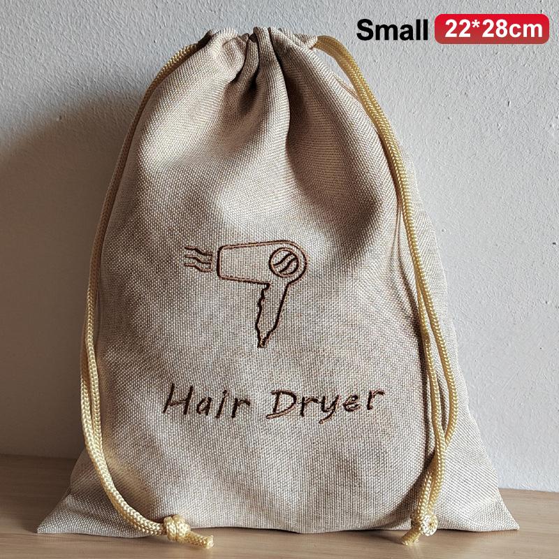 

Portable String Bags Hair Dryer Bag Travel Bag For Hair Styling Tools Hair Dryer Organizer Hair Dryer Tools Blow Dryer Bag Small бежевый