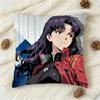 MMisato Katsuragi Anime Doublesided Printed Square Decorative Cushion Cover for Sofa Living Room Home Decor