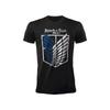 Attack On Titan T-Shirt - Original Official Black Jersey T-Shirt-