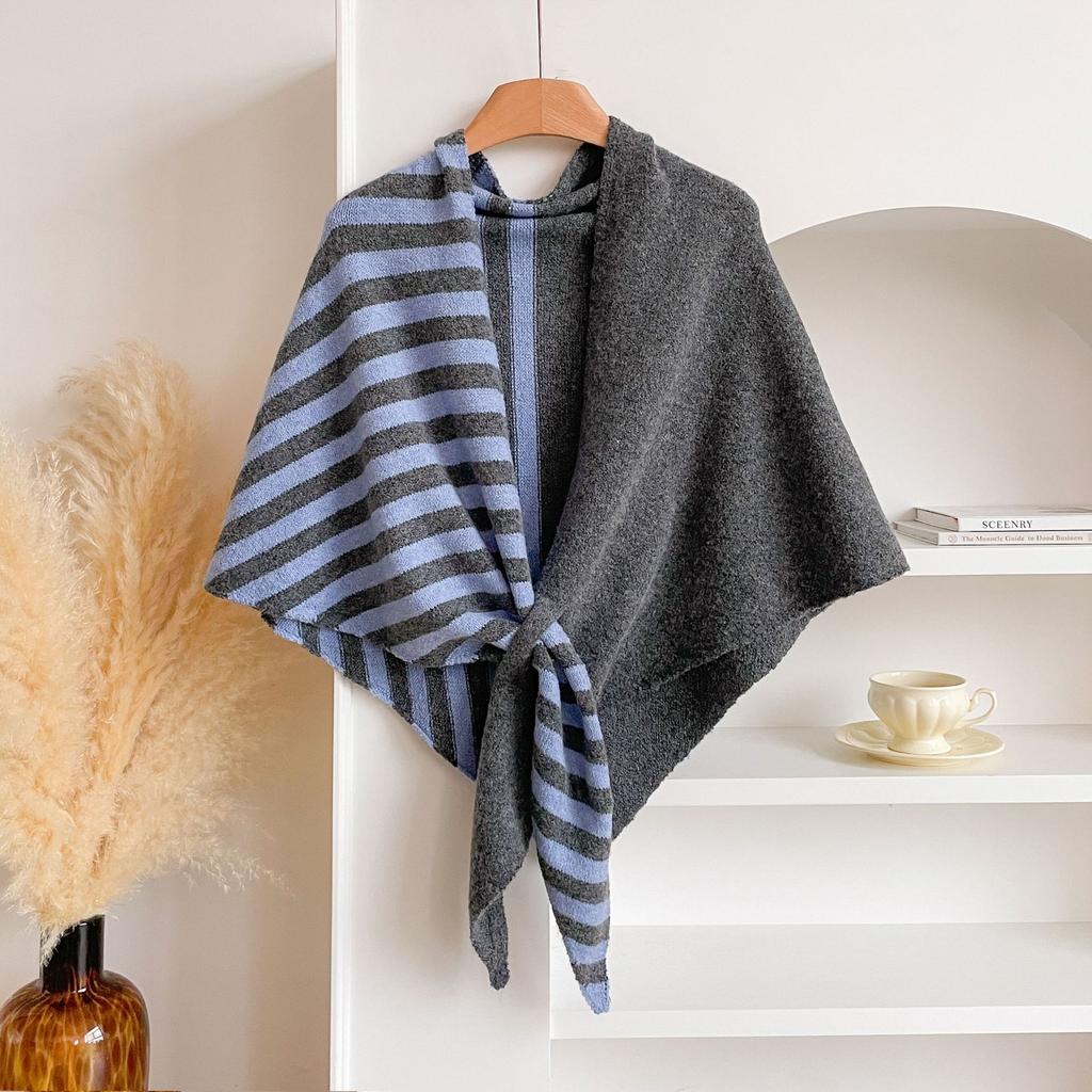Fashion Imitation Cashmere Shawl Wraps Women Knitted Triangle Shawl Scarf Cardigan Cape Shoulder Top Sweater Shawl Scarf