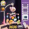 Remote-Control Crib Mobile with Rotating Hanging Toys for Newborns (0-6 Months)