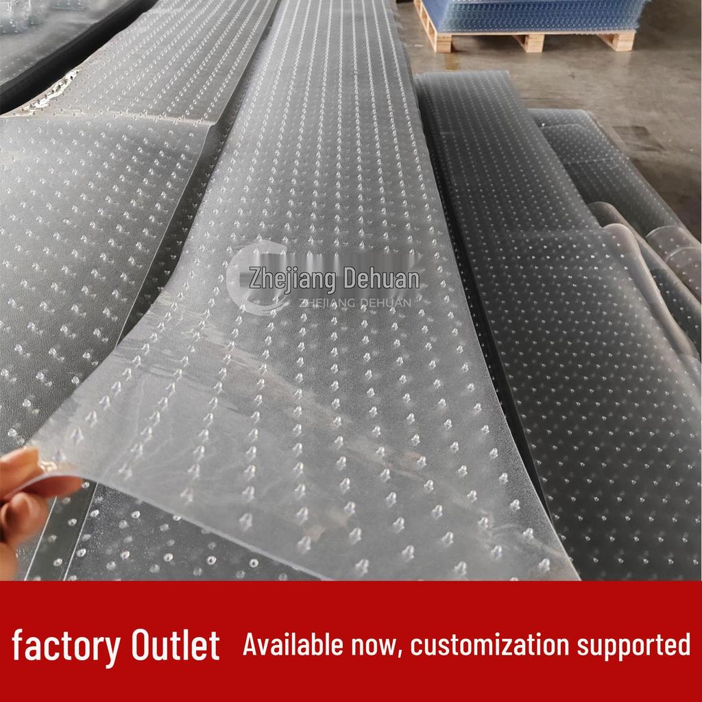 PVC Pet Scratch-Resistant Carpet Protector: Transparent Floor Mat To Prevent Cats from Scratching Doors.