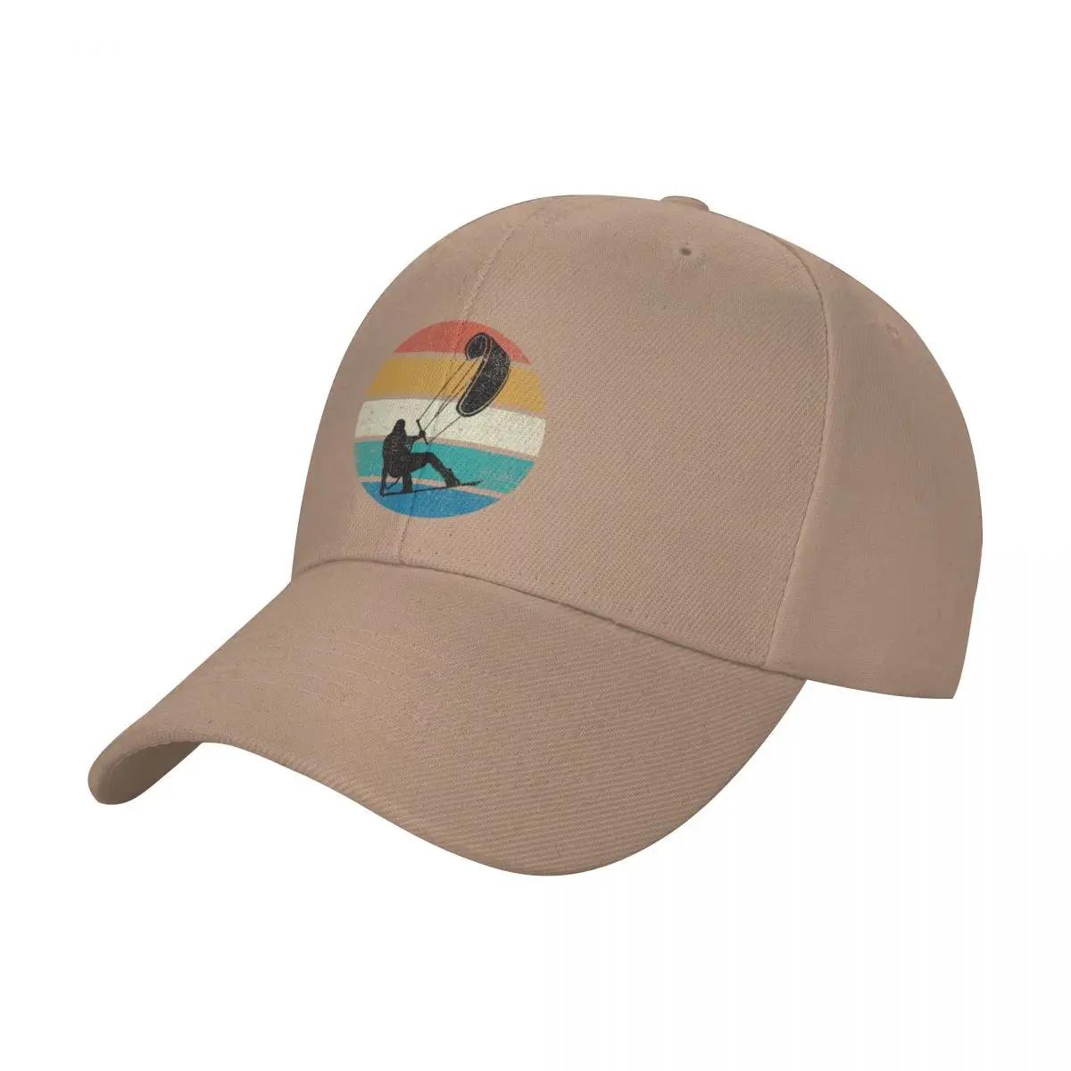 

Kiteboarding Kiteboarder Kiteboard Silhouette No Text Baseball Cap Hat Luxury Brand Beach Unisex Golf Wear Womens