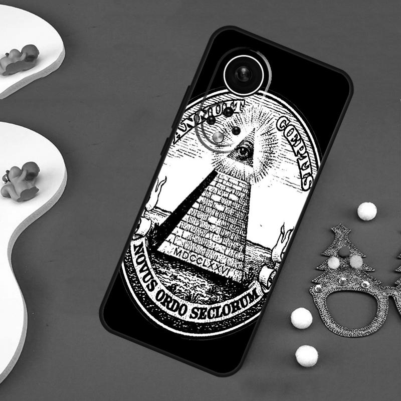 Illuminati Eye Occult Pyramid Case For Honor 200 Lite 50 70 90 X9c X9b X9a X8a X8b X7a X6a X8 X9 Magic 7 5 6 Pro Cover