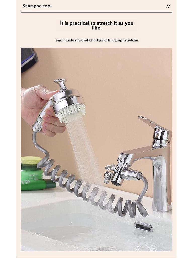 Chaochen Vielseitiges Kupferventilset: Universal-Waschbecken- und Duschshampoo-Set für Küche und Bad