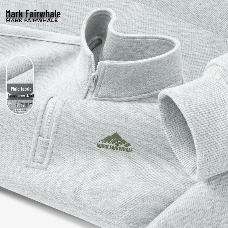 Mark Fairwhale Men's Autumn 2025 Half-Zip Stand Collar Sweatshirt