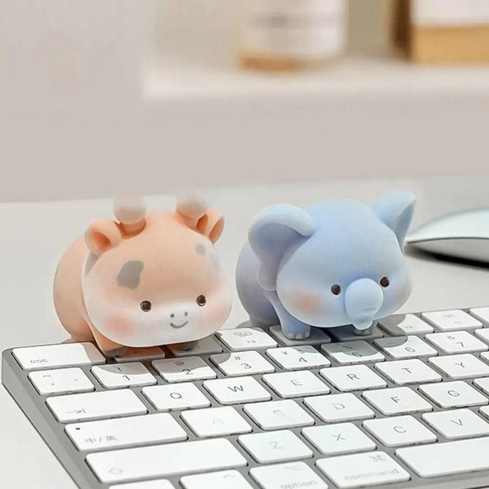 Animal Model Computer Monitor Topper Flocking Center Console Doll  Desk Decoration