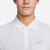 Nike Dri-Fit Unscripted Two-Tone Logo Embroidered Short Sleeve Polo Shirt Men Tops White DX9217-101