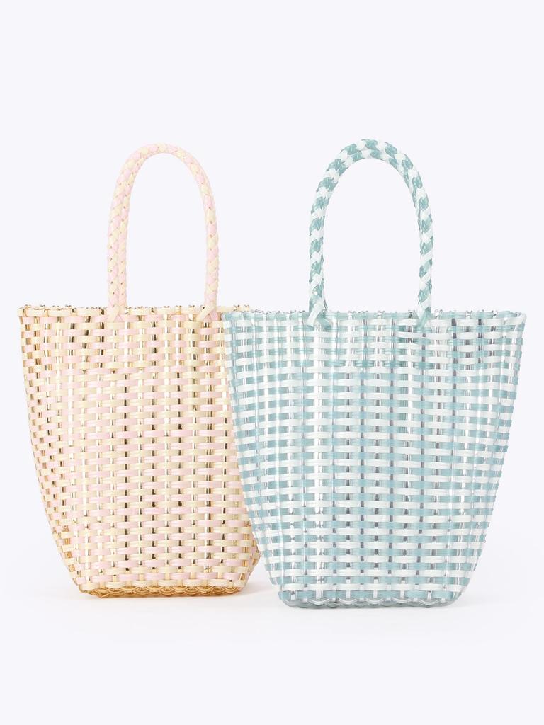 Handmade Woven Plastic Beach Bag - Versatile, Casual, Fashionable for Women