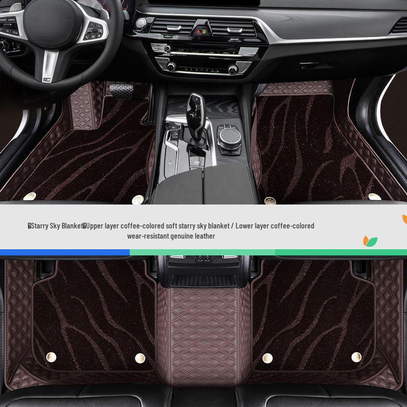 Beijing BJ40 Starry Sky Carpet Loop Pile Car Mats - Non-Slip & Wear-Resistant for Models 14-26.