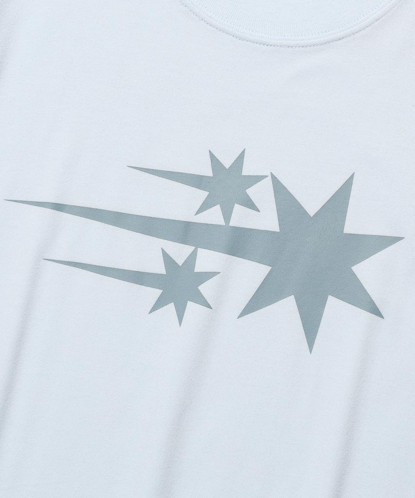 NICEGHOSTCLUB 3Stars Symbol Crop Slim Tee_Skyblue(Ng2Fmft538A)