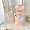 Rabbit Ears Crochet Flower Bouquet Handmade Flower Bouquet Artificial Flowers  for Mother's Day